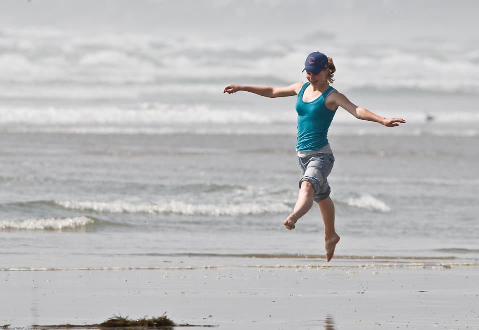 Woman on beach